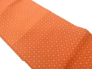 塩瀬菱に花模様名古屋帯